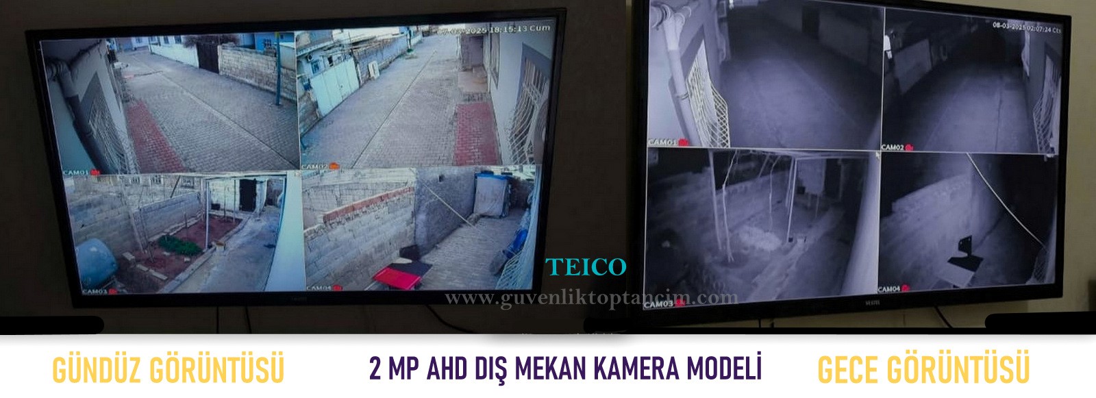 teico ahd dış mekan kamera görüntüsü